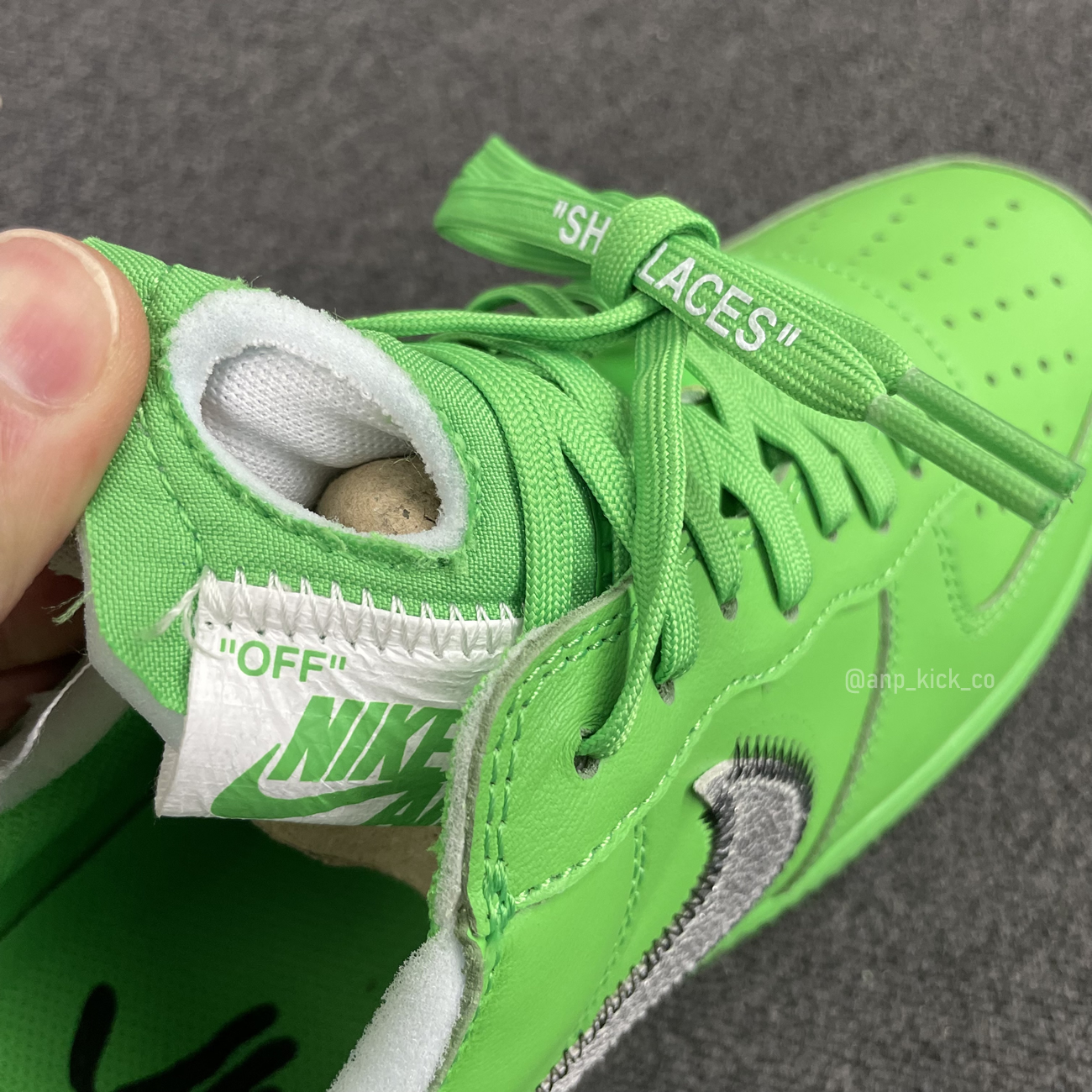 Off White Nike Air Force 1 Low Light Green (15) - newkick.app